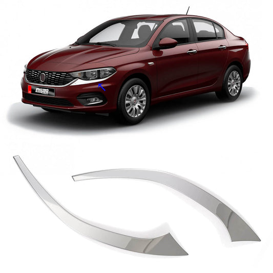 EHİLTEK Fiat Egea Krom Far Kaşı 2 Parça 2015-2020 Arası