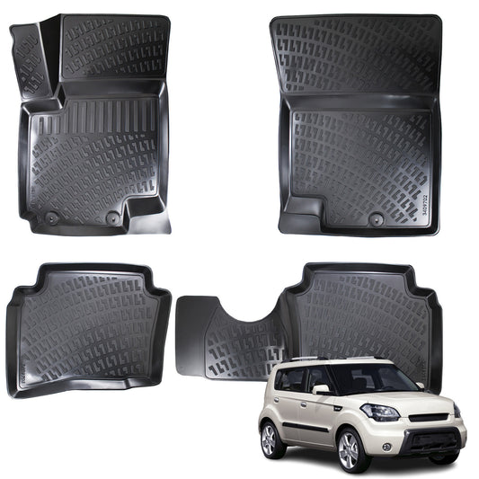 Kia Soul (2008-2013) Kauçuk Paspas - (Siyah)