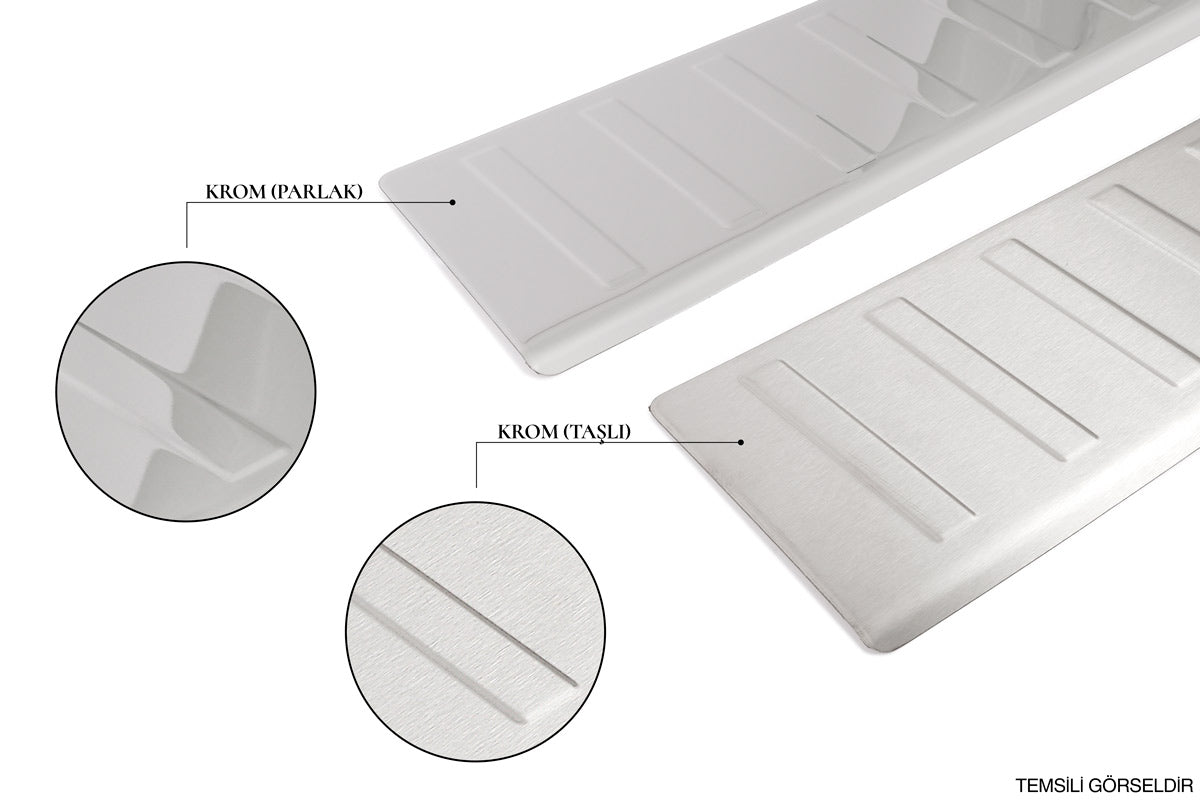 OMSA BMW 3 Serisi E91 SW Krom Arka Tampon Eşiği Taşlı 2005-2008 Arası