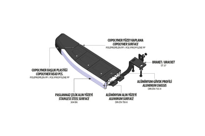 OMSA Citroen C4 X Proside Yan Basamak Krom 2022 ve Sonrası - 1548PYK101X