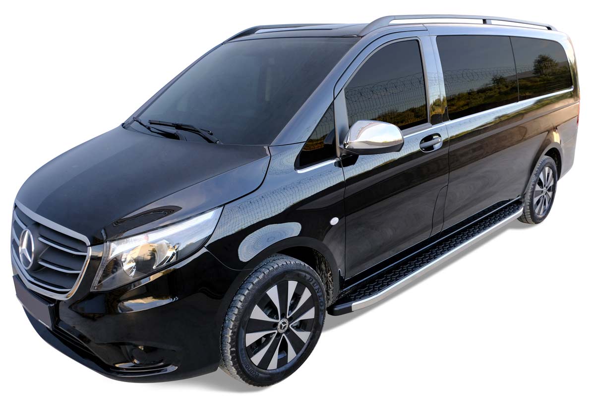 OMSA Mercedes Vito W447 Blackline Yan Basamak Krom Kısa Orta Şase 2014 ve Sonrası