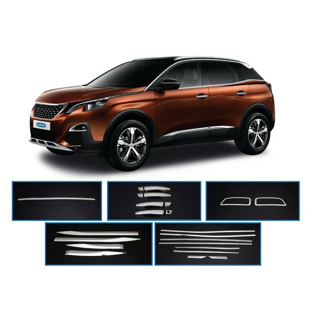 OMSA Peugeot 3008 5 Parça Krom Set 2016 ve Sonrası