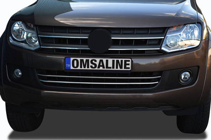 OMSA VW Amarok Krom Ön Tampon Çıtası 2 Parça 4x2 2010-2021 Arası