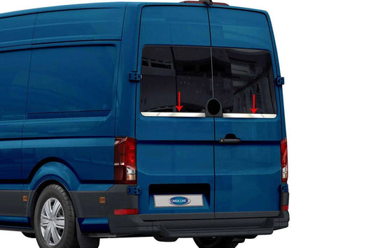 OMSA VW Crafter Krom Arka Cam Alt Çıtası 2 Parça (Çift Kapı) 2017 ve Sonrası