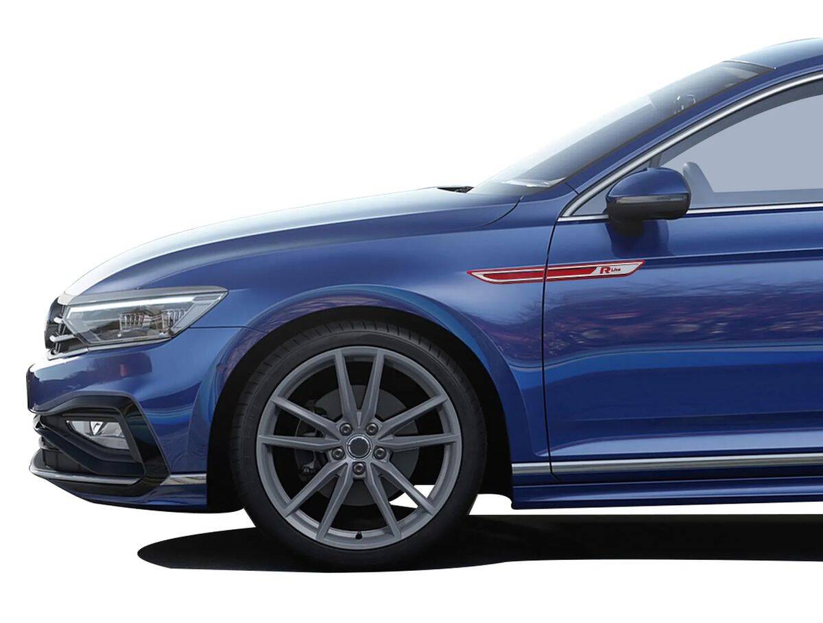 OMSA VW Passat B8.5 R-line Krom Çamurluk Çıtası Kırmızı 4 Parça ABS 2019 ve Sonrası