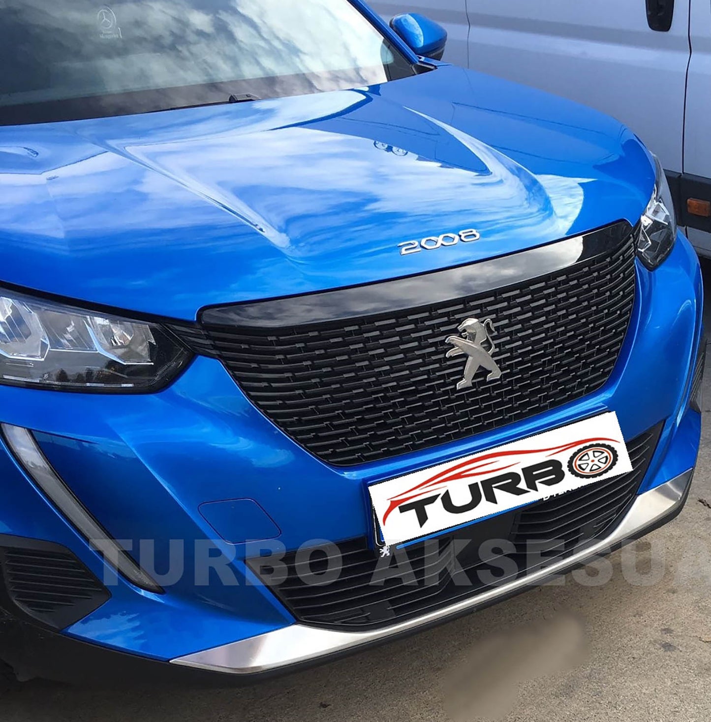 EHİLTEK Peugeot 2008 Krom Arka Tampon Eşiği 2019 ve Sonrası (Taşlı Mat)