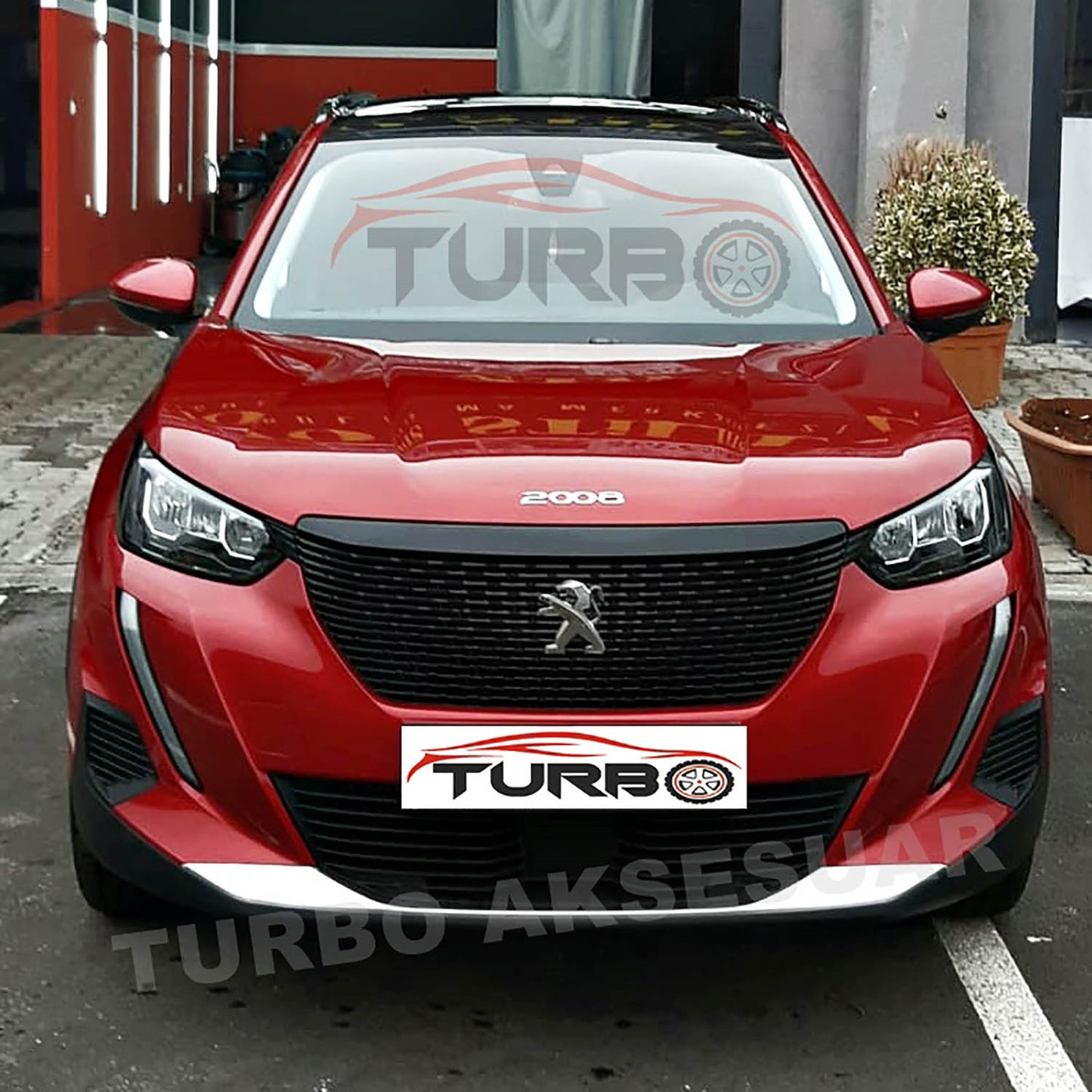 EHİLTEK Peugeot 2008 Krom Arka Tampon Eşiği 2019 ve Sonrası (Taşlı Mat)