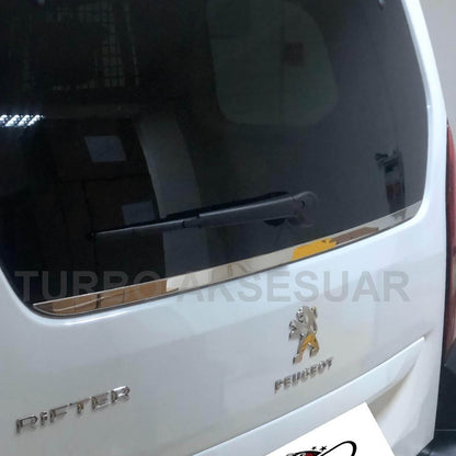 EHİLTEK Peugeot Rifter Krom Bagaj Cam Alt Çıta 2019 ve Sonrası (PANEL VAN-Alt Parça)