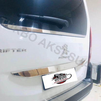 EHİLTEK Peugeot Rifter Krom Bagaj Cam Alt Çıta 2019 ve Sonrası (PANEL VAN-Alt Parça)