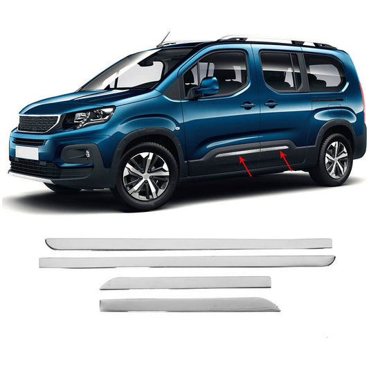 Peugeot Rifter (2019+) - Yan Kapı Çıtası - (4 Parça P. Çelik) - (PANEL VAN) - 6443752-16