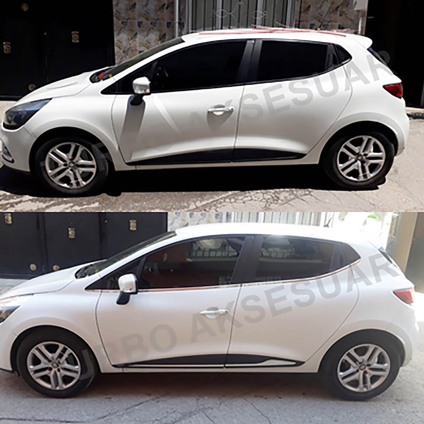 Renault Clio 4 (2015+) - Cam Çıtası - (8 Parça P. Çelik) - (HB)