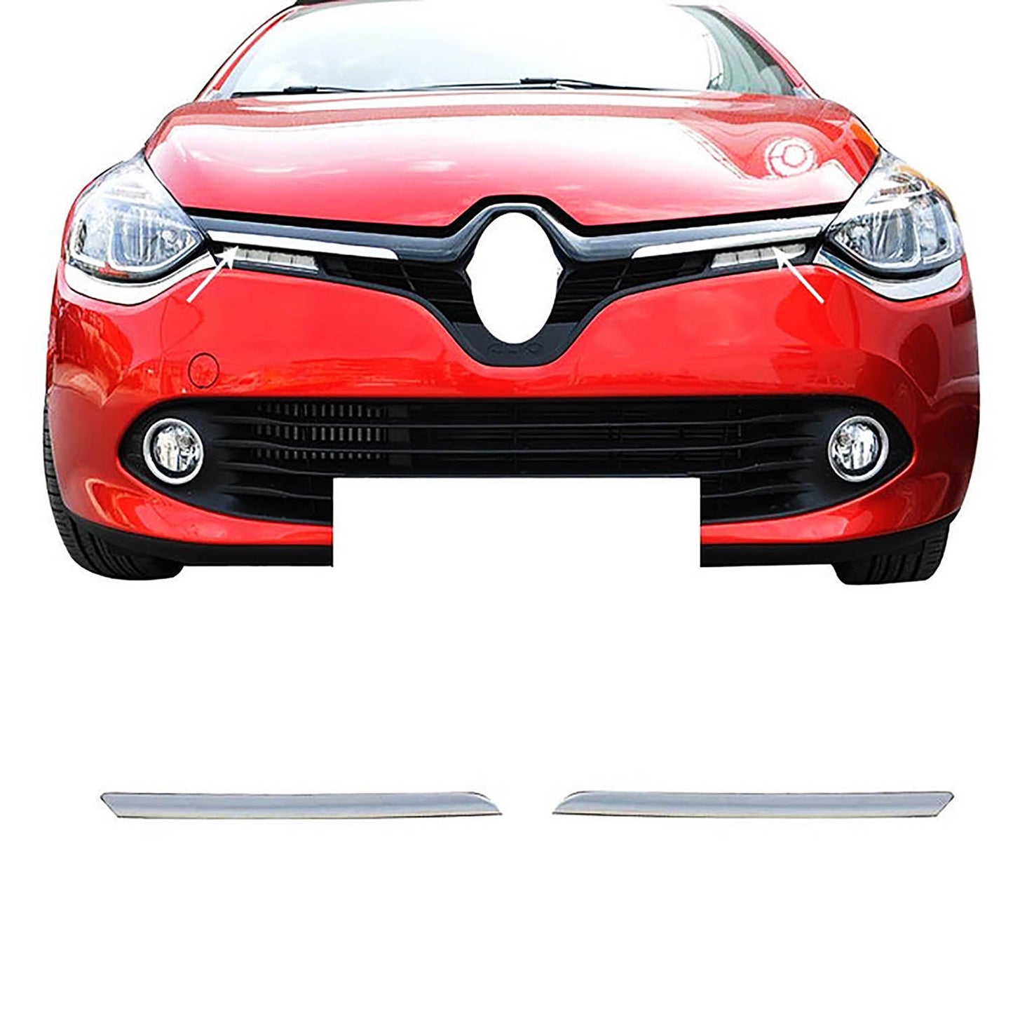 Renault Clio 4 (2015+) - Ön Panjur - (2 Parça P. Çelik) - (HB)