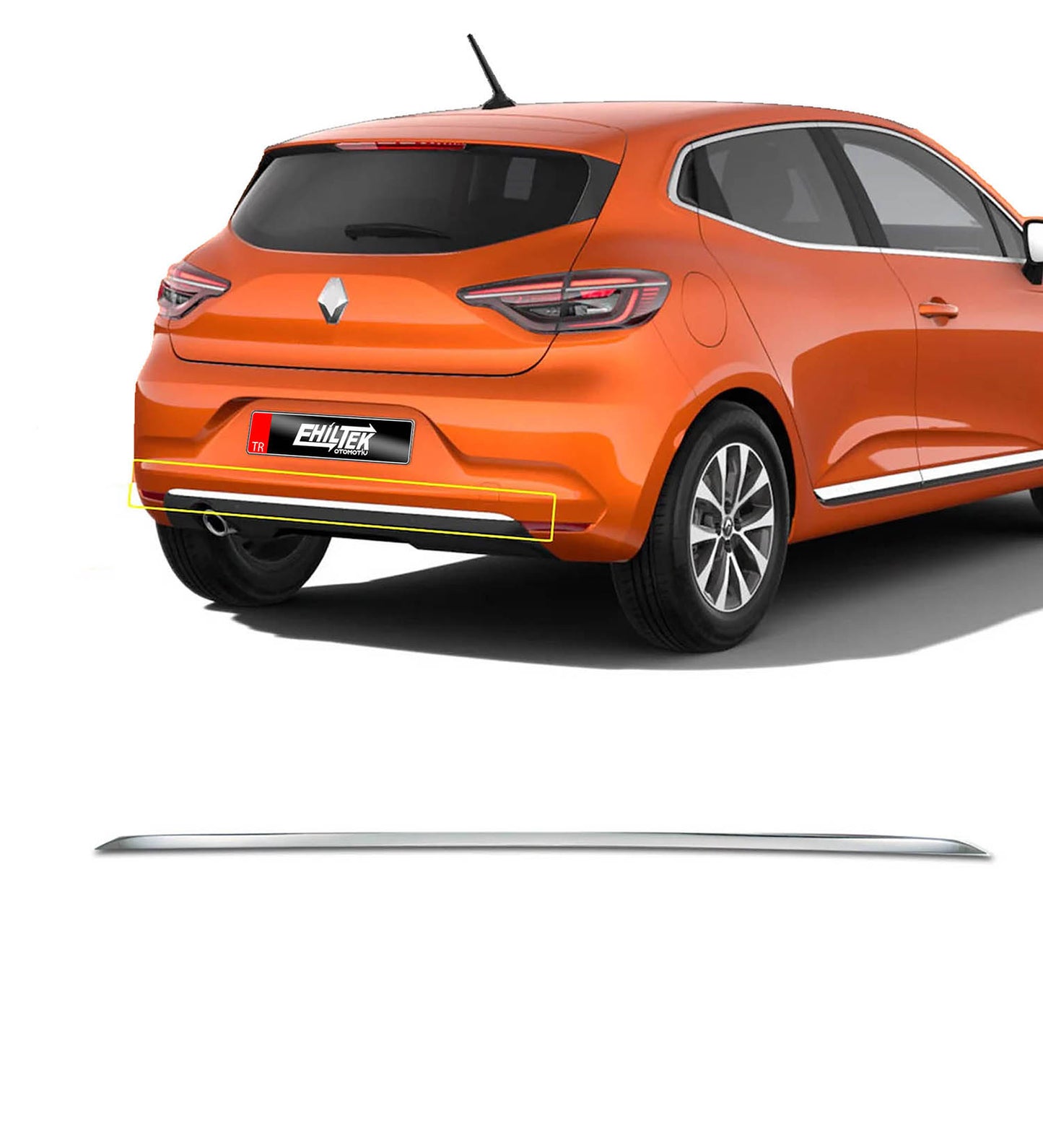 EHİLTEK Renault Clio 5 Arka Tampon Çıtası 2019-2022 Arası