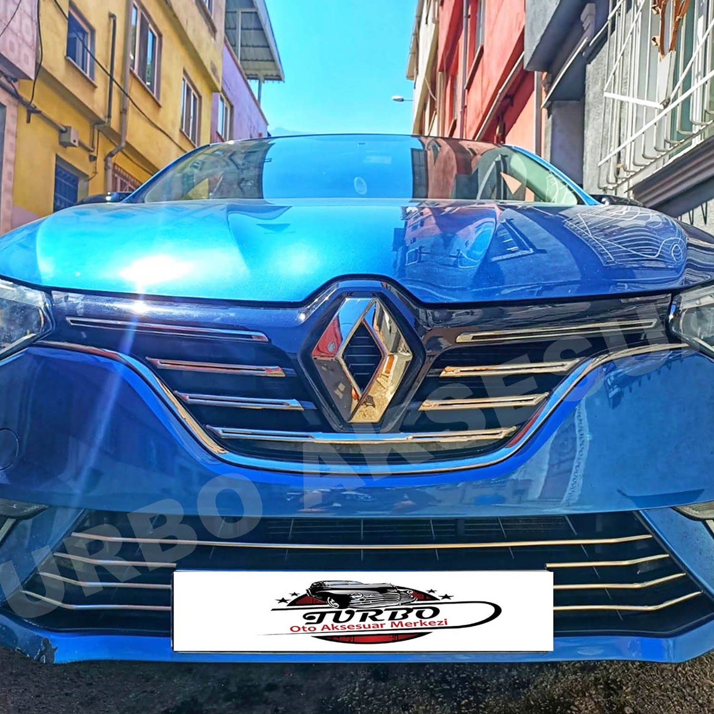 EHİLTEK Renault Megane 4 Krom Ön Tampon Alt Çıta 7 Parça 2016-2020 Arası