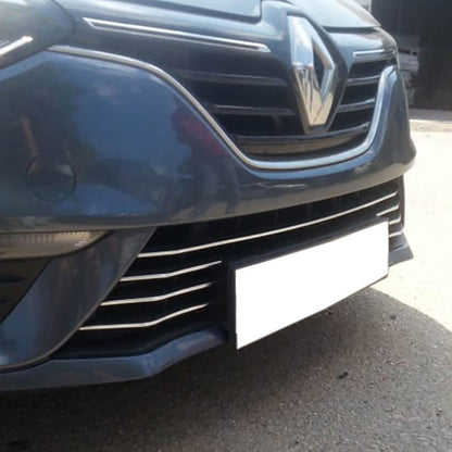 Renault Megane 4 (2016+) - Ön Tampon Çıtası - (7 Parça P. Çelik) - (HB-SD)