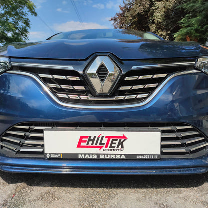 EHİLTEK Renault Megane 4 Krom Ön Panjur 5 Parça 2021 ve Sonrası