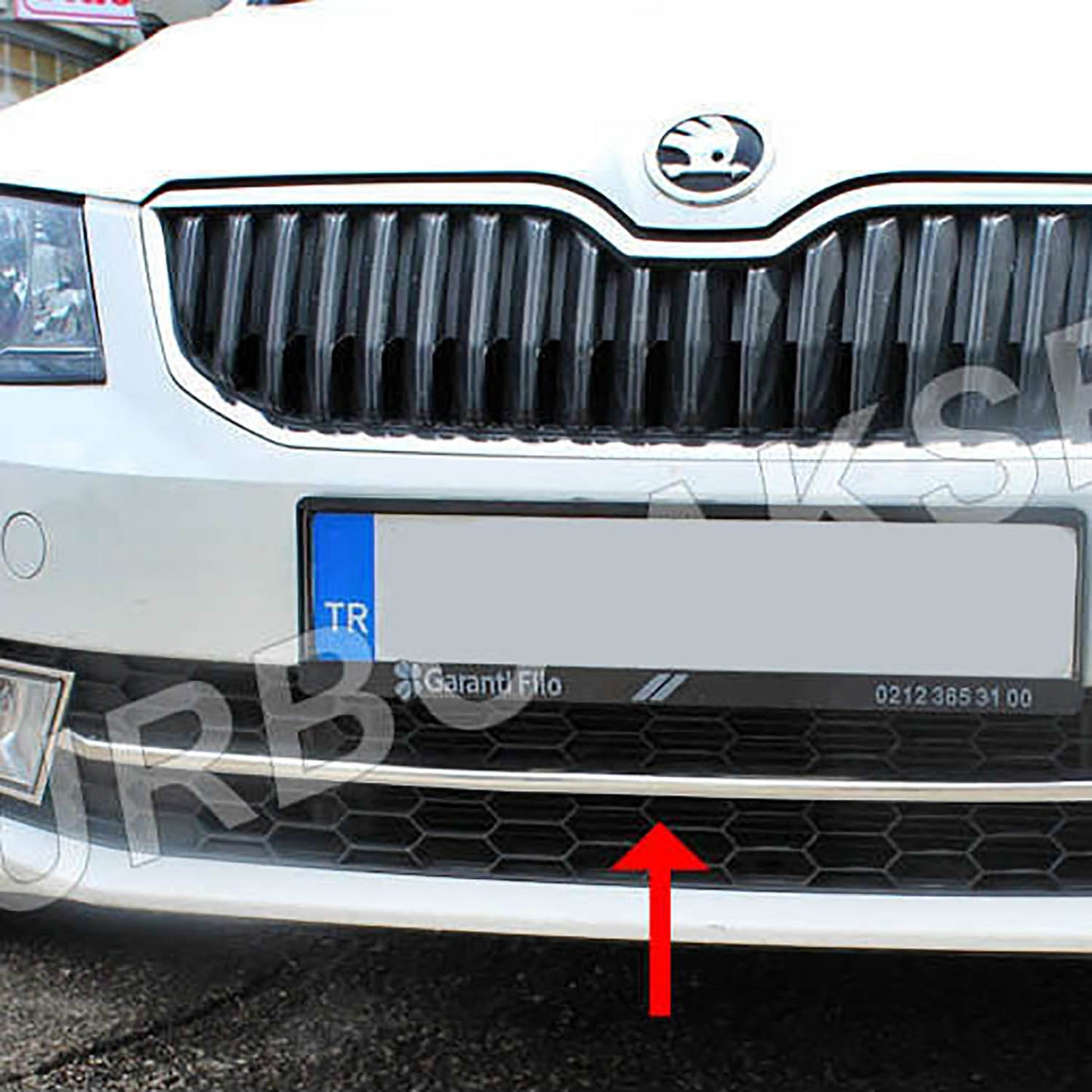 EHİLTEK Skoda Octavia 3 A7 Krom Ön Tampon Çıtası 2013-2016 Arası