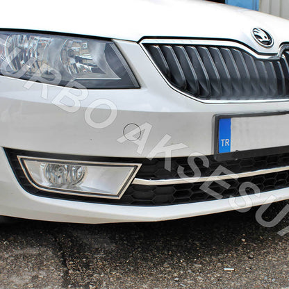 EHİLTEK Skoda Octavia 3 A7 Krom Ön Tampon Çıtası 2013-2016 Arası