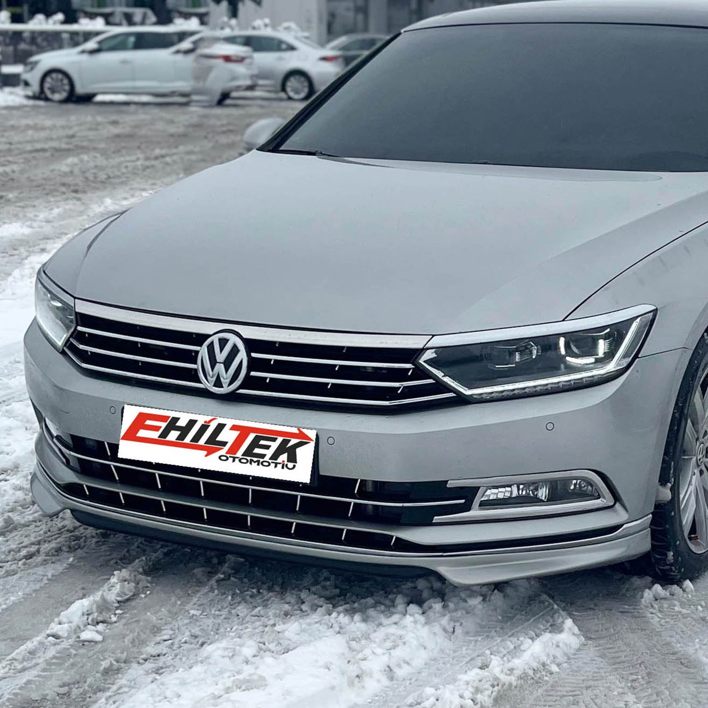 Volkswagen Passat B8 (2015+) - Ön Tampon Çıtası - (3 Parça P. Çelik) - (SD-SW) - 8447725-16.1