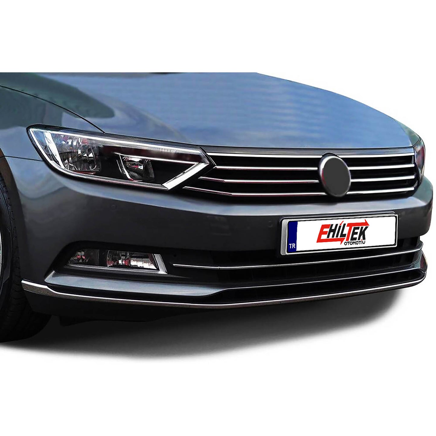 Volkswagen Passat B8 (2015+) - Ön Tampon Çıtası - (3 Parça P. Çelik) - (SD-SW) - 8447725-16.1