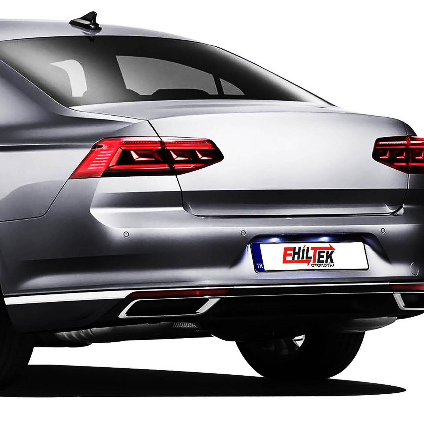 Volkswagen Passat B8,5 (2015+) - Arka Tampon Çıtası - (3 Parça P. Çelik) - (B8-B8,5-SD) - 8448616-16