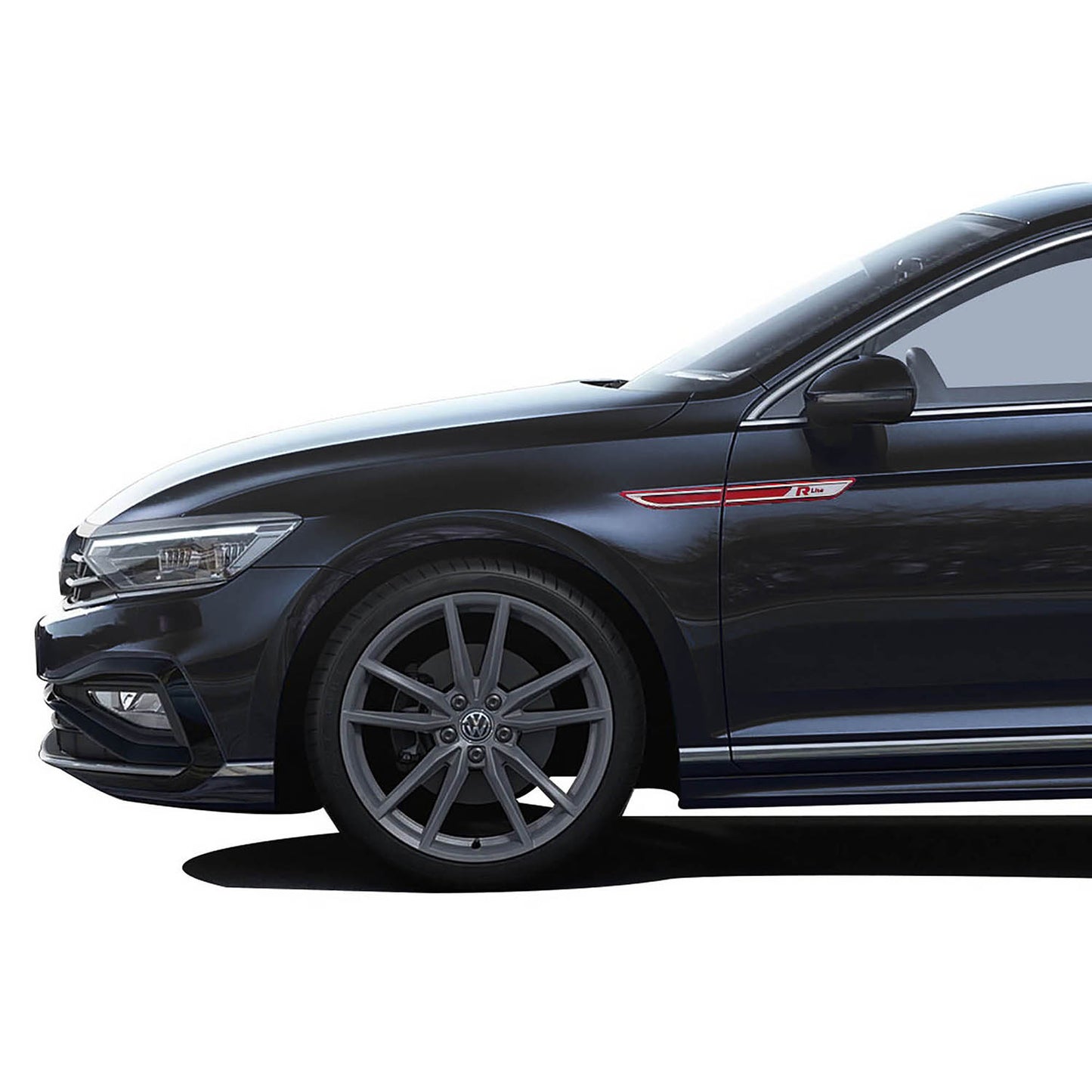 Volkswagen Passat B8,5 (2015+) - Çamurluk Çıtası Kırmızı - (2 Parça ABS Plastik + P. Çelik) - (B8-B8,5-SD-SW)