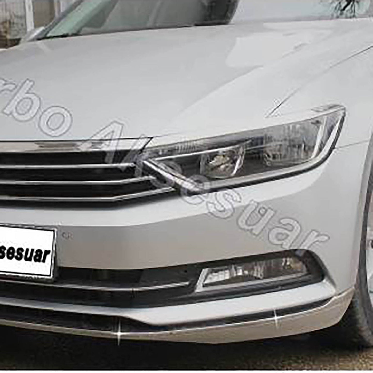 Volkswagen Passat B8,5 (2019+) - Ön Tampon Alt Çıtası - (3 Parça P. Çelik) - (SD-SW) - 8448723-16