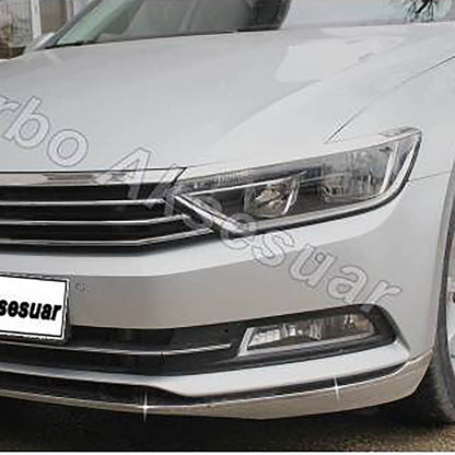 Volkswagen Passat B8,5 (2019+) - Ön Tampon Alt Çıtası - (3 Parça P. Çelik) - (SD-SW) - 8448723-16