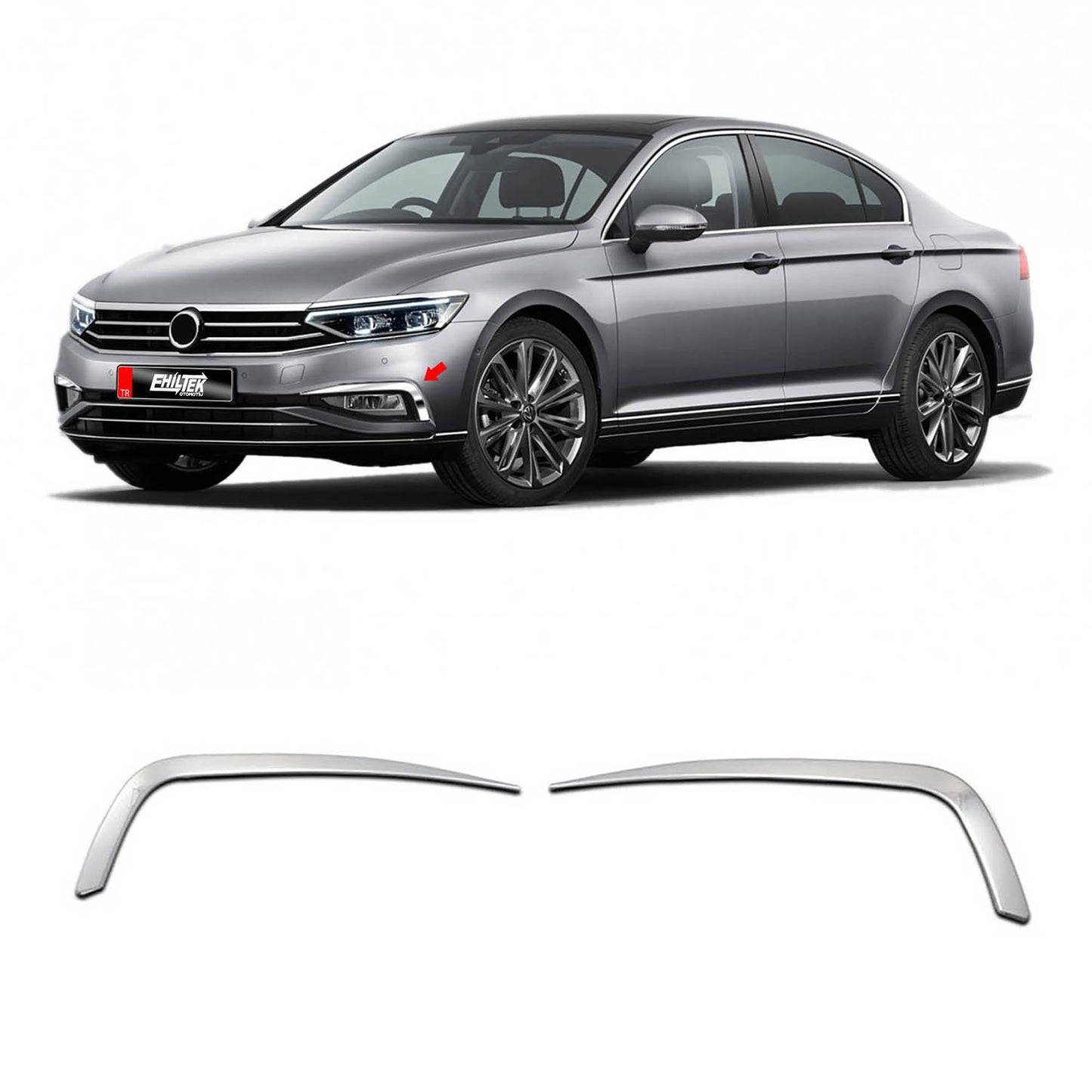 Volkswagen Passat B8,5 (2019+) - Sis Farı Çerçevesi - (2 Parça P. Çelik) - (SD) - 8448737-16