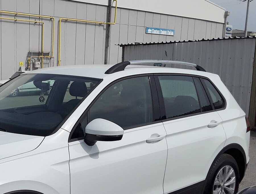 VW Tiguan Solid Tavan Çıtası Alüminyum Yapıştırma 2016-2023 Arası - 7548934